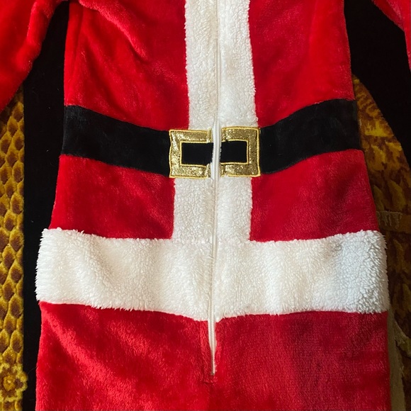 Kids Size 12 Santa fleece Onesie - Picture 7 of 10